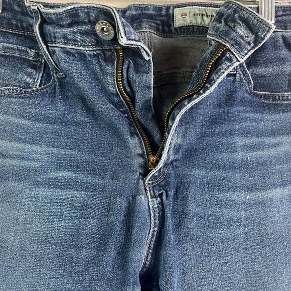 AG Adriano Goldschmied Jeans Womens 30 x 27 Anthropologie The Stevie Ankle Blue - Picture 6 of 16